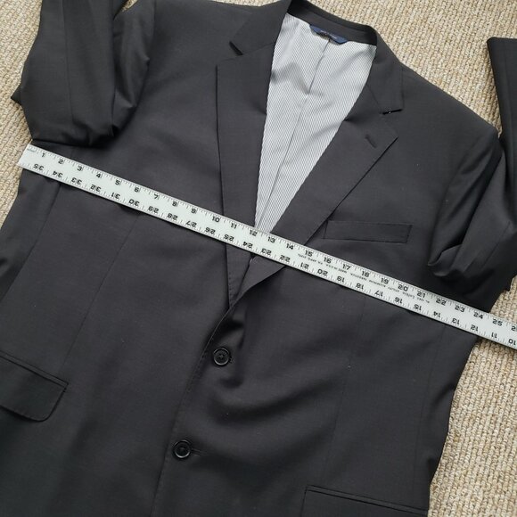 Brooks Brothers Explorer Madison Fit 2pc Suit 48R 37x28 Black Read - Picture 7 of 15